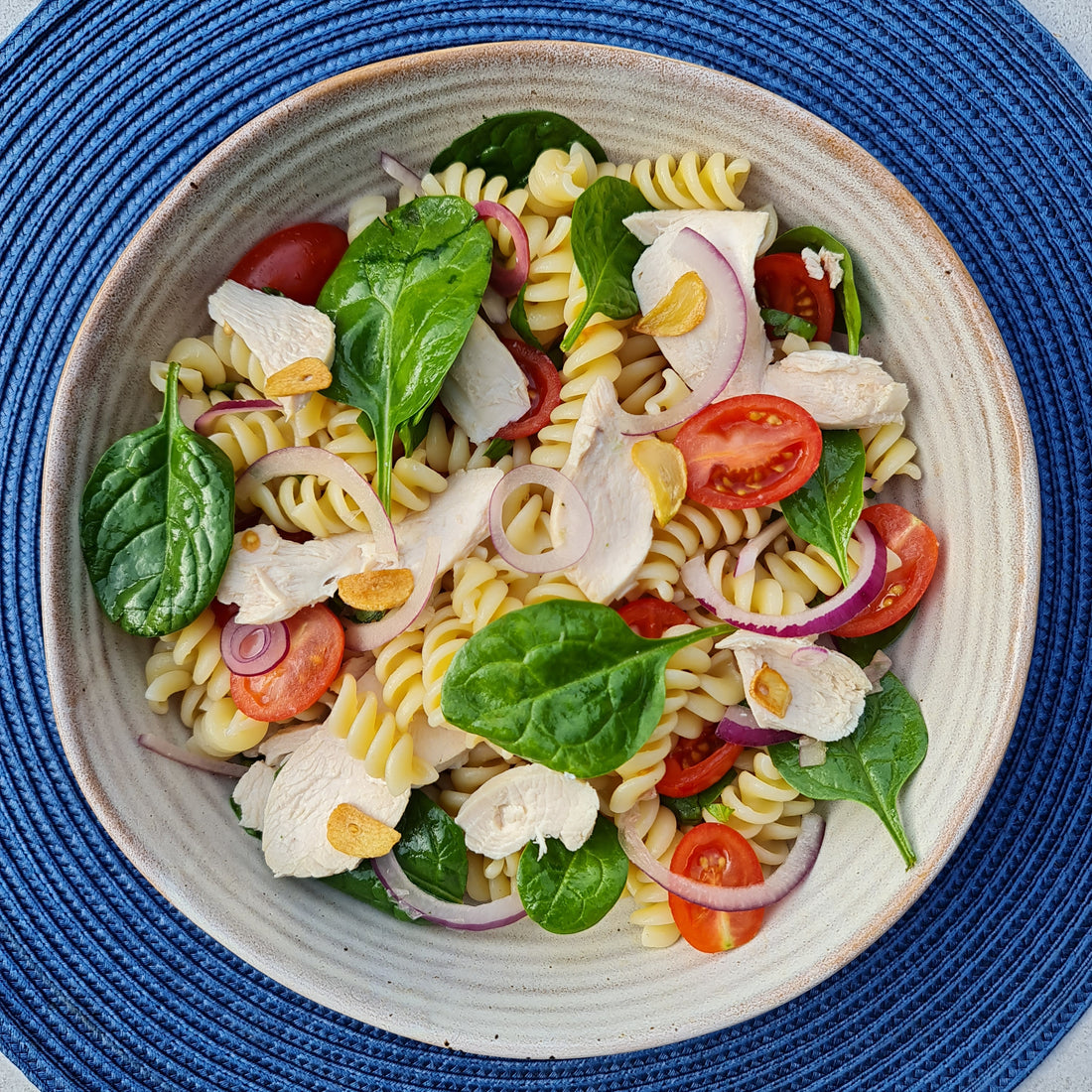 Fresh Chicken Pasta Salad Recipe Nutrition & Health SwoleFoods New Zealand