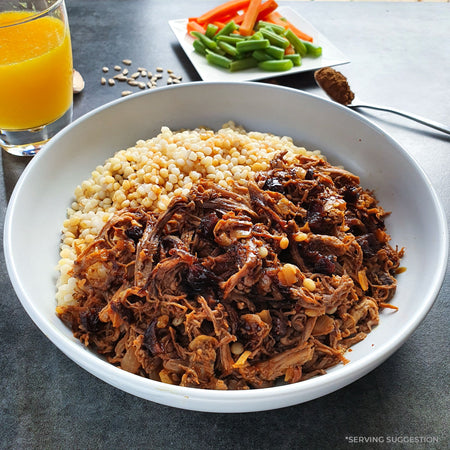 Smoky Pulled Beef High Protein Low Carb Delivered Meal Options NZ