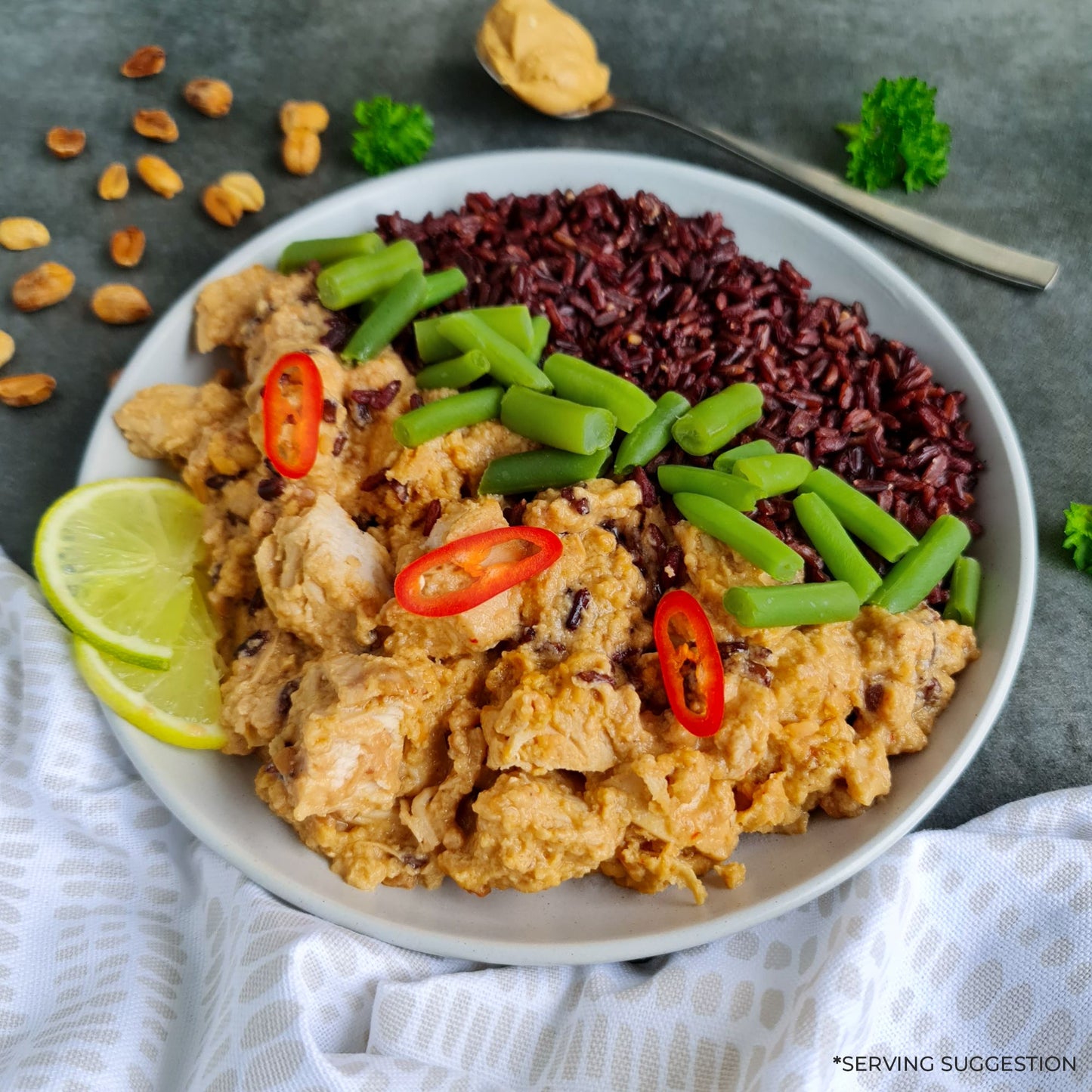 Satay Chicken Delivered Meals Premade Healthy Meals SwoleFoods NZ